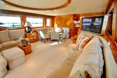 Yacht Acquaviva salon