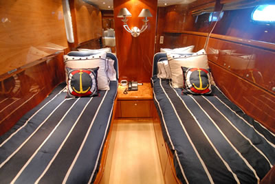 Yacht Acquaviva twin stateroom