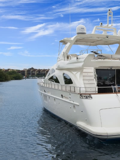 Yacht Antares side view