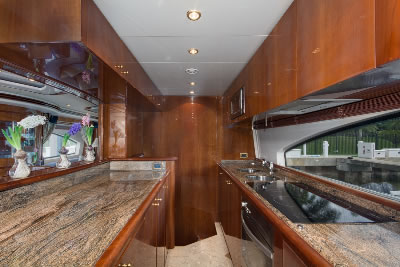 Yacht Antares galley