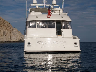 Yacht First Home stern