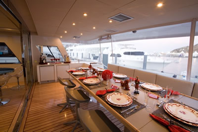 Yacht First Home dining