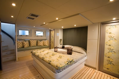 Yacht First Home master stateroom