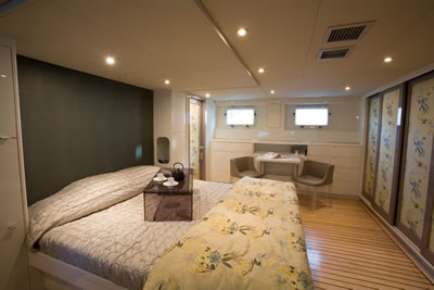 Yacht First Home master stateroom
