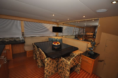 Yacht Golden Girl galley dining