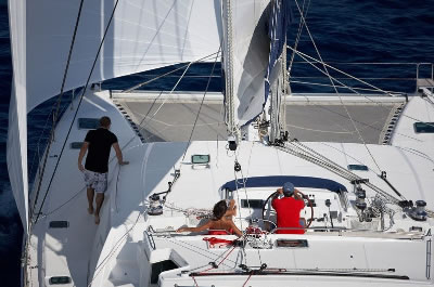Whispers foredeck