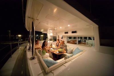 Whispers aft deck dining