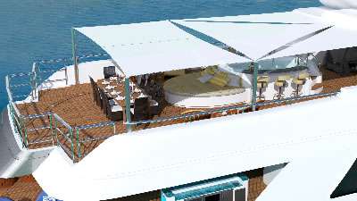 My Seanna sundeck with optional shade