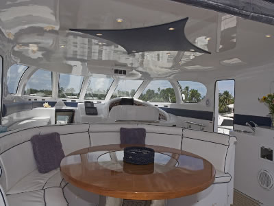 No Rules flybridge dining