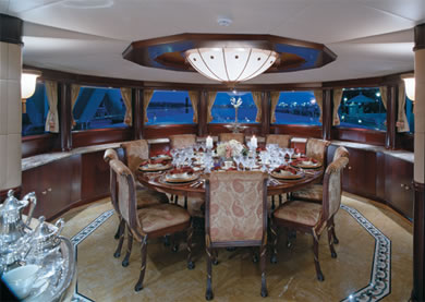 yacht Starship dining