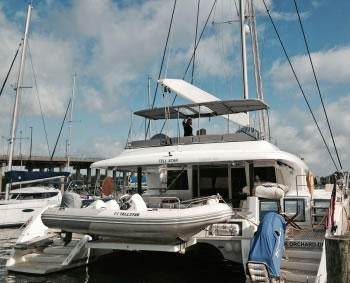 Tell Star aft view and tender